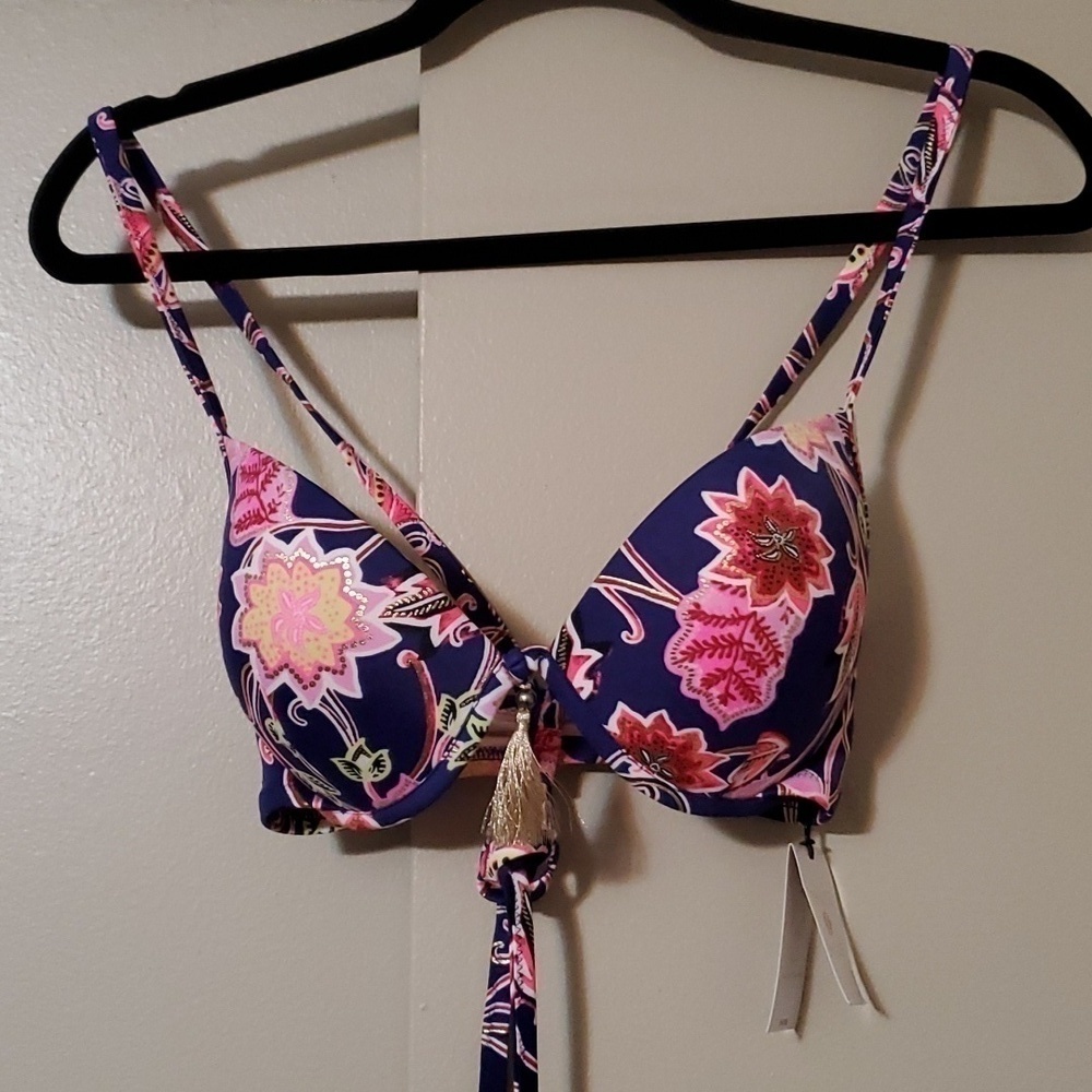 Shade & Shore Indigo Light Life Halter Size 38B NWT